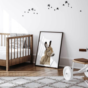 Affiche enfant anon  Affiche + cadre en bois - Noir