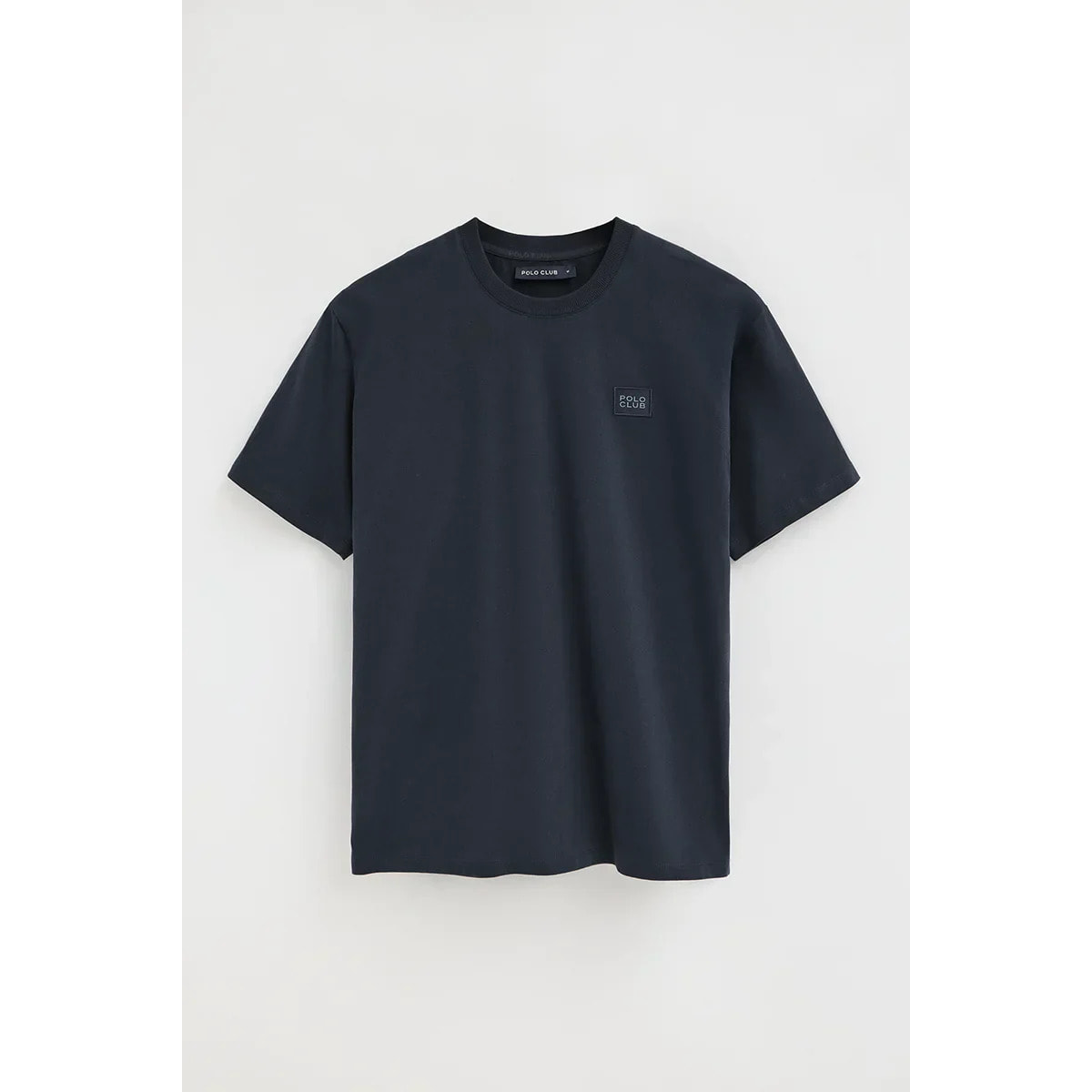 Camiseta azul marino de corte holgado con parche Polo Club