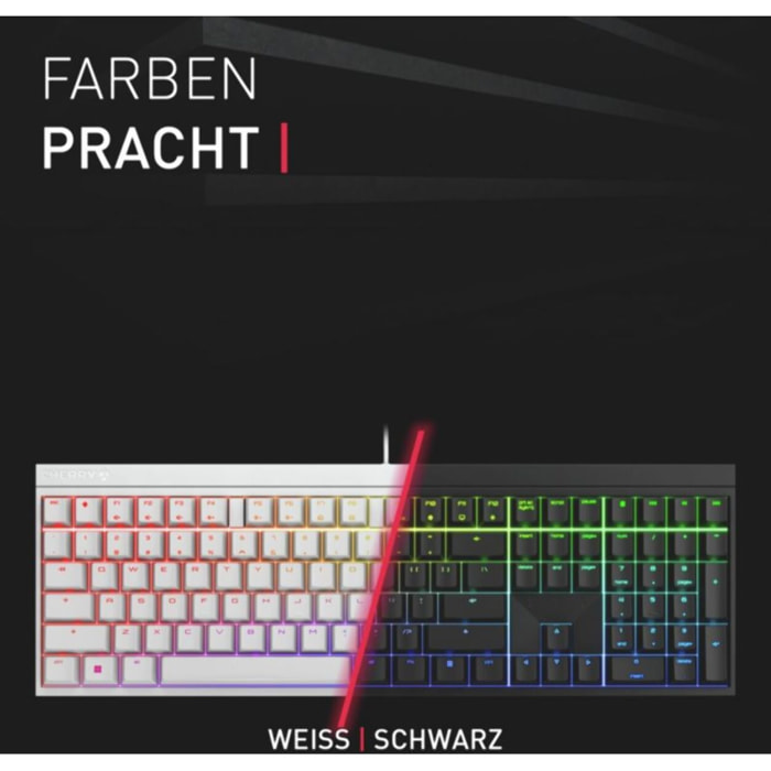 Clavier gamer sans fil CHERRY MX 2.0S RGB Noir