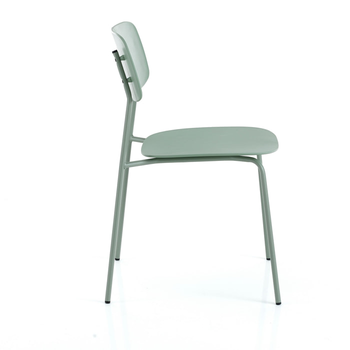 Tomasucci Lot de 4 Chaises VERTS PRIMAIRE