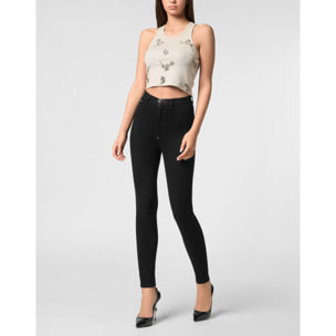 PHILIPP PLEIN Tank Top FLOWERS