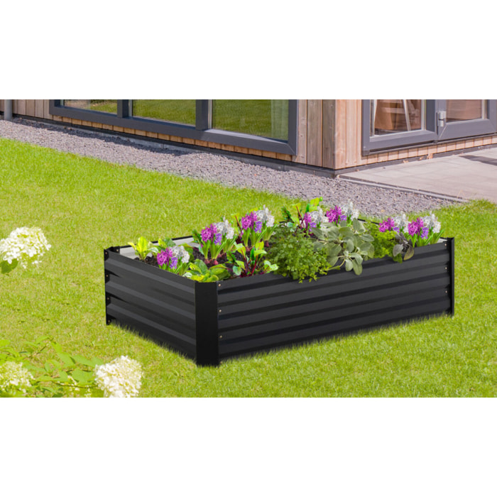 Carré potager en métal