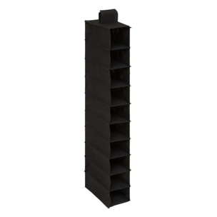 Range-chaussures x10 à accrocher noir