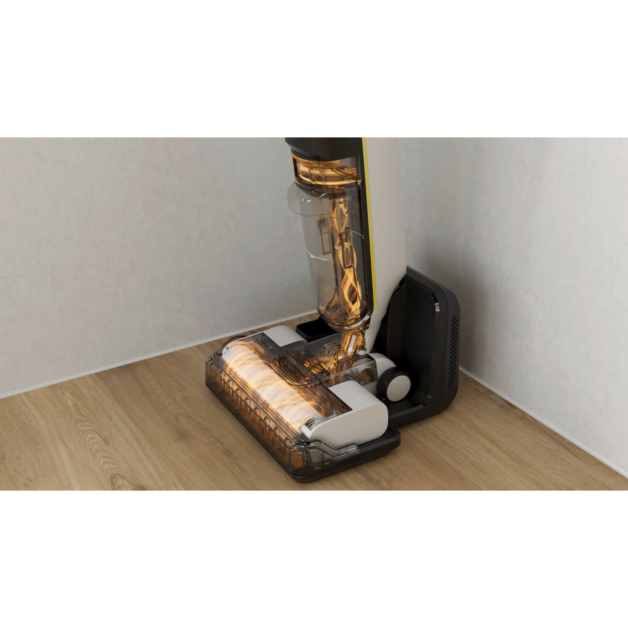 Aspirateur laveur sans fil Karcher FCV4 DRY EXTRA - eau/poussières - 200 m² - aspire lave et sèche - autonettoyage 70° - 2 rouleaux