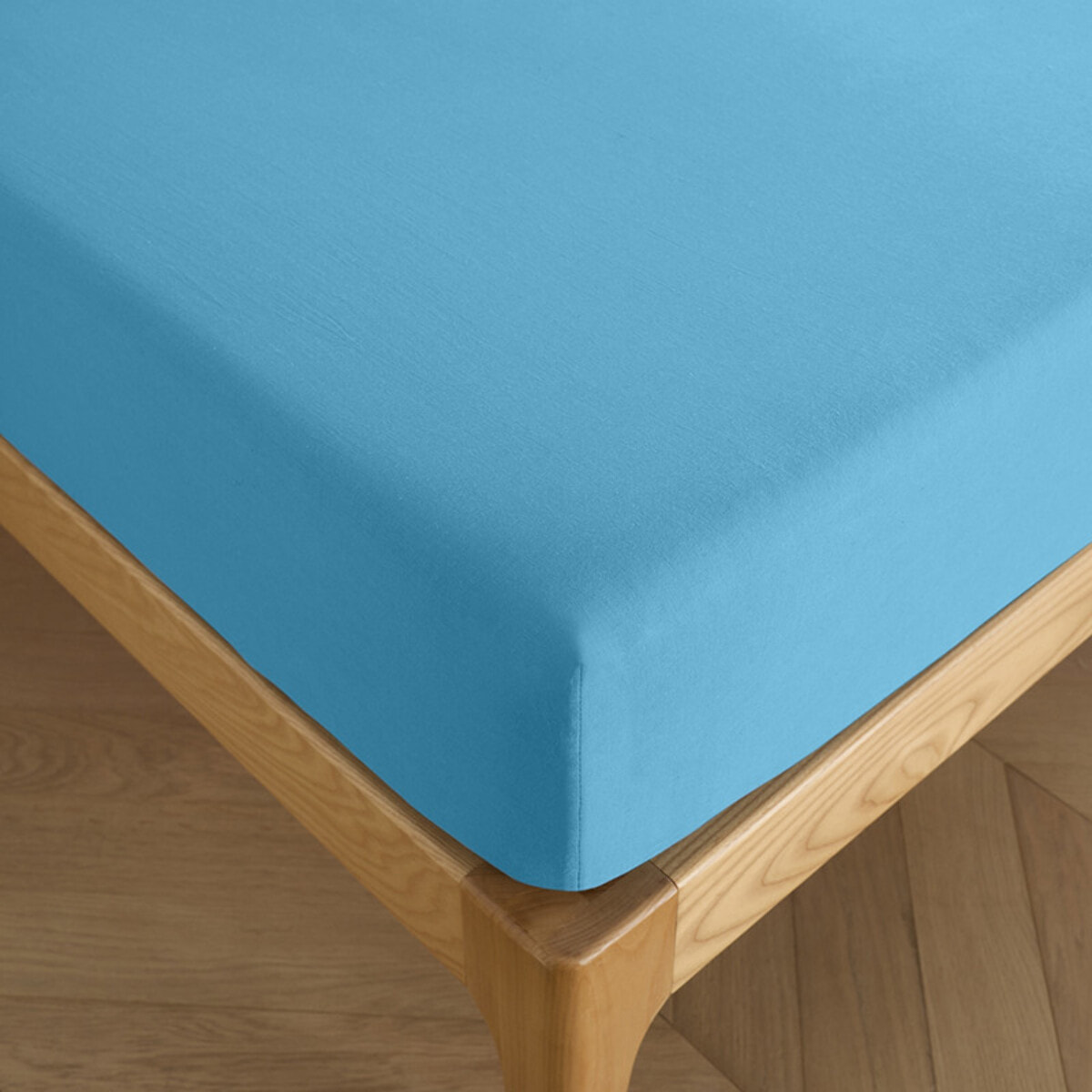 Drap housse "Prémium" - Couleur Cyan