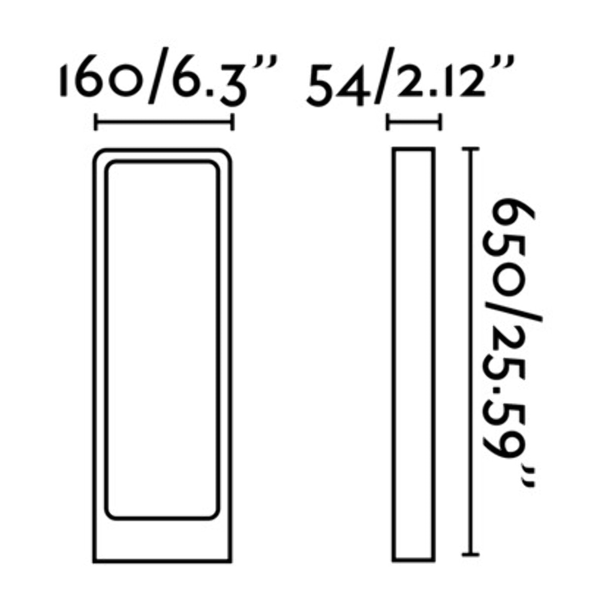 DAS LED Lampe balise gris foncé h 65cm