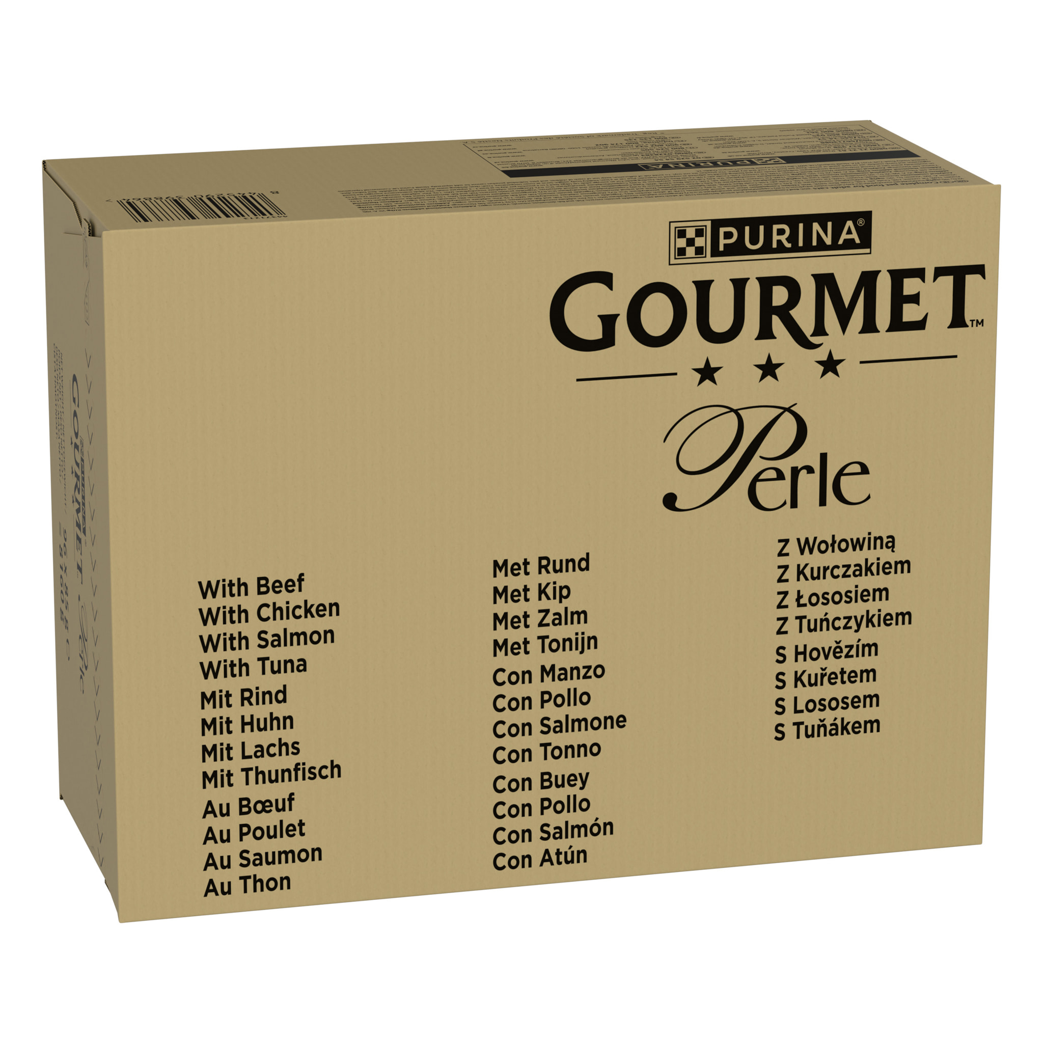 GOURMET PERLE Sachets Repas Chat Filettines Bœuf, Poulet, Saumon, Thon 96x85g