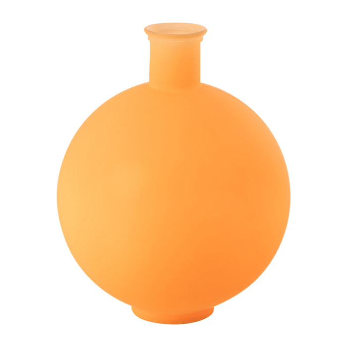 J-Line Vase Ball Glass Neon Orange Large