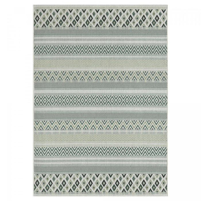 Tapis extérieur tissé kilim rectangle KOKI