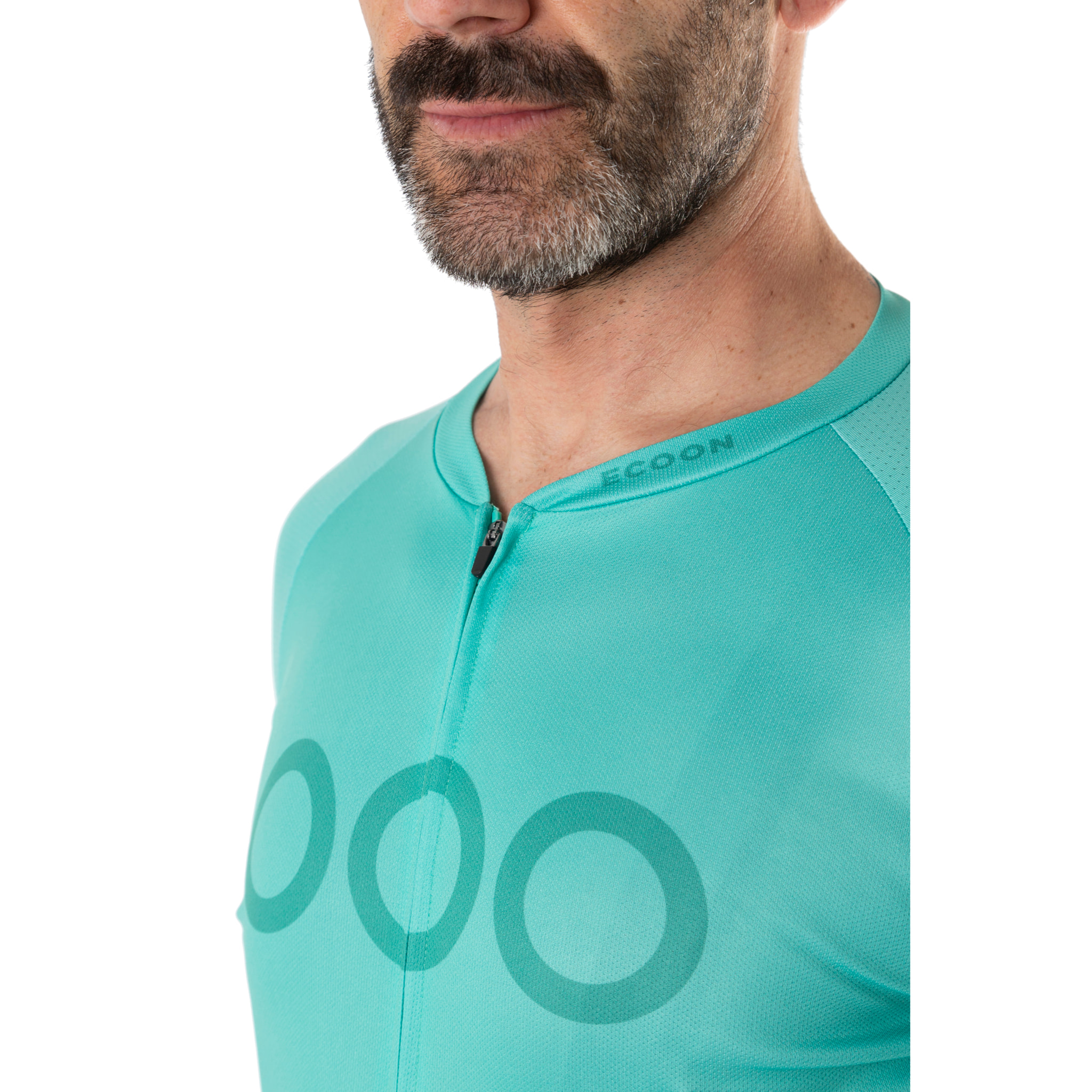 Maglia a maniche lunghe da uomo ECOON Tourmalet color turchese