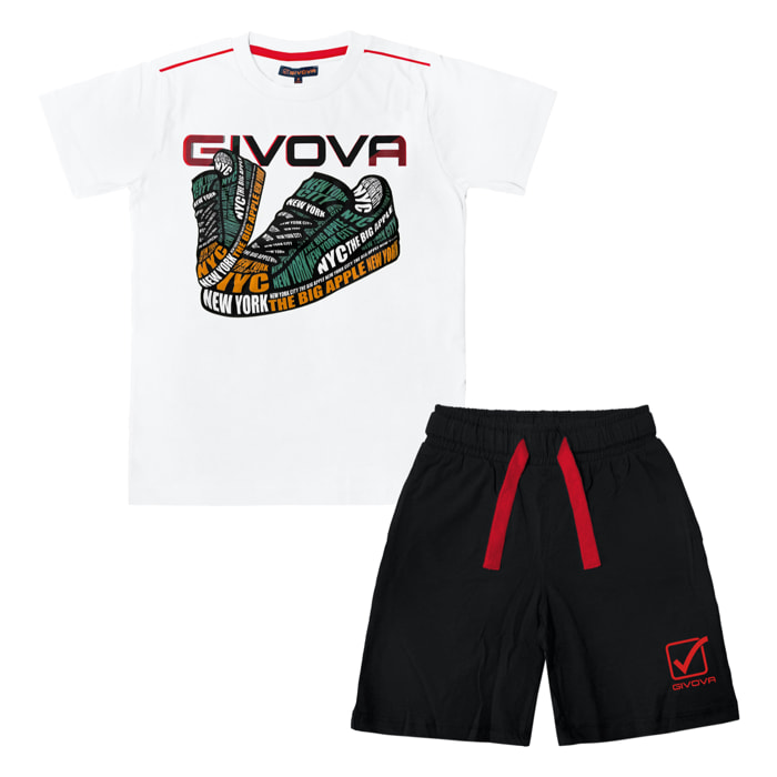Completo Corto Bimbo GIVOVA Cotone 3 / 7 Anni