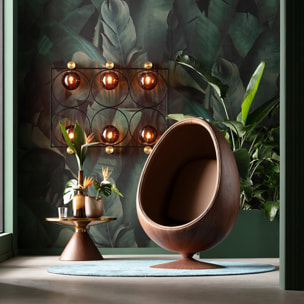 Fauteuil pivotant Eye Ball noyer Kare Design