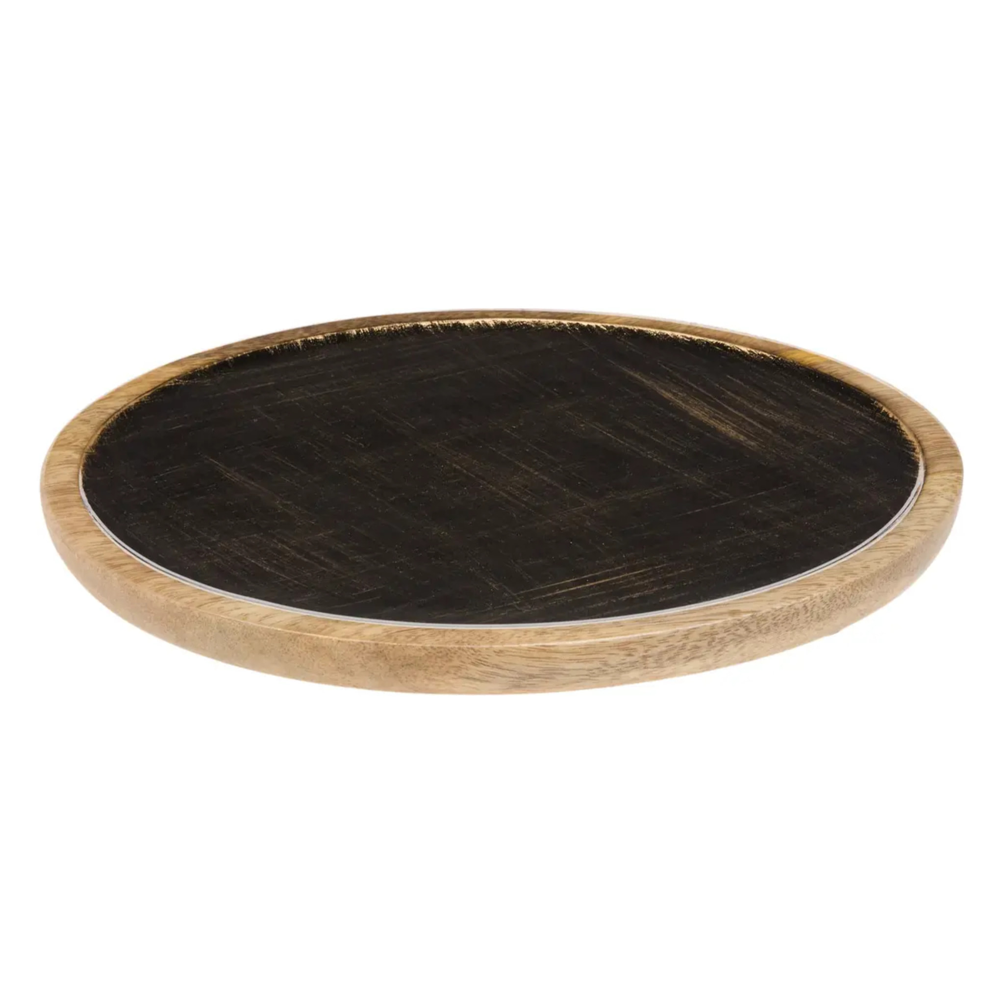 Assiette de présentation Ava ronde D.23cm noir