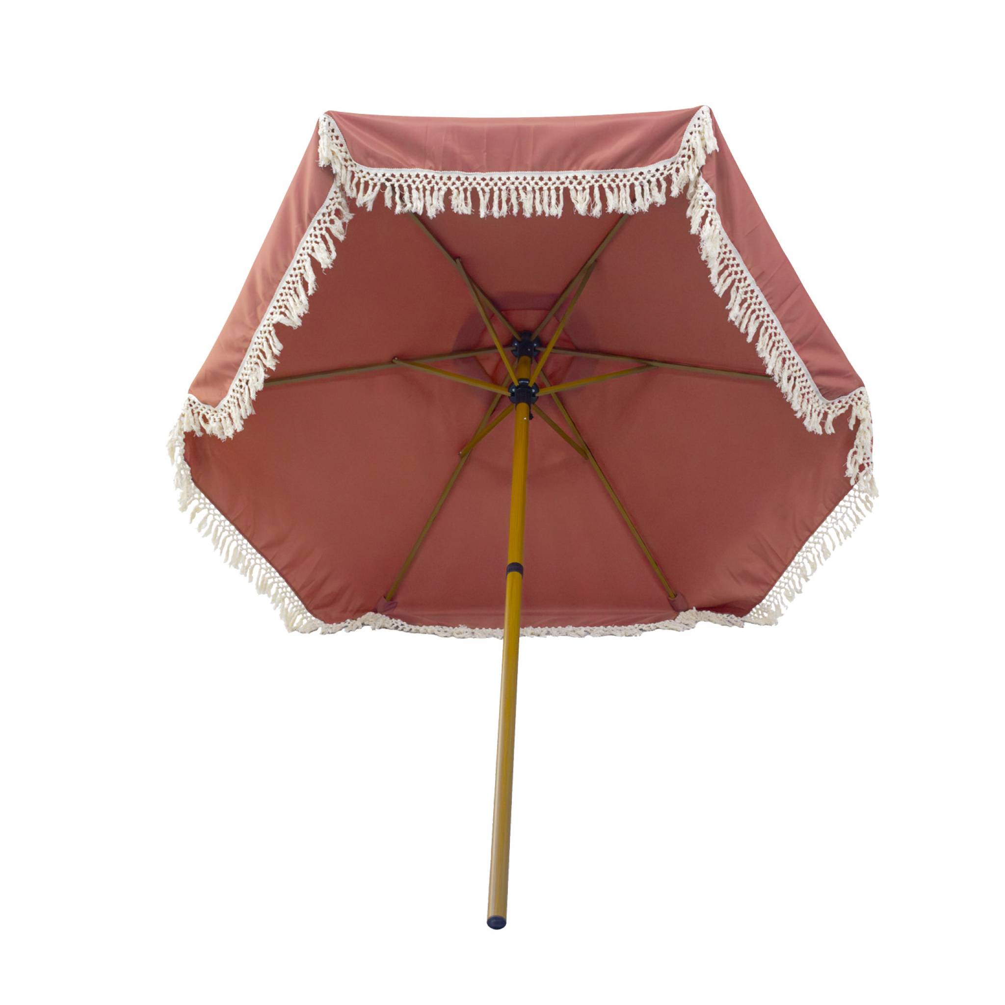Parasol droit acier à franges 2m HOSSEGOR