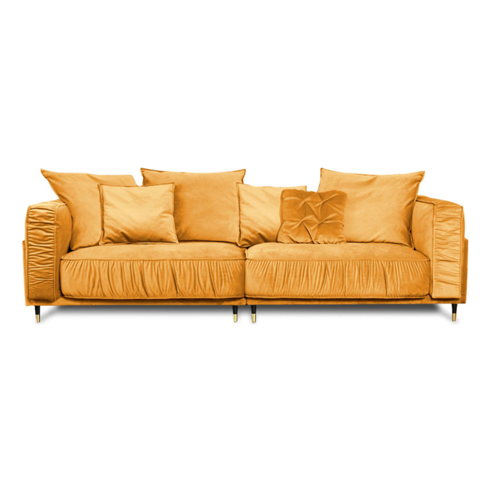 Canapé Droit Velours Fiorenzo - 4 places