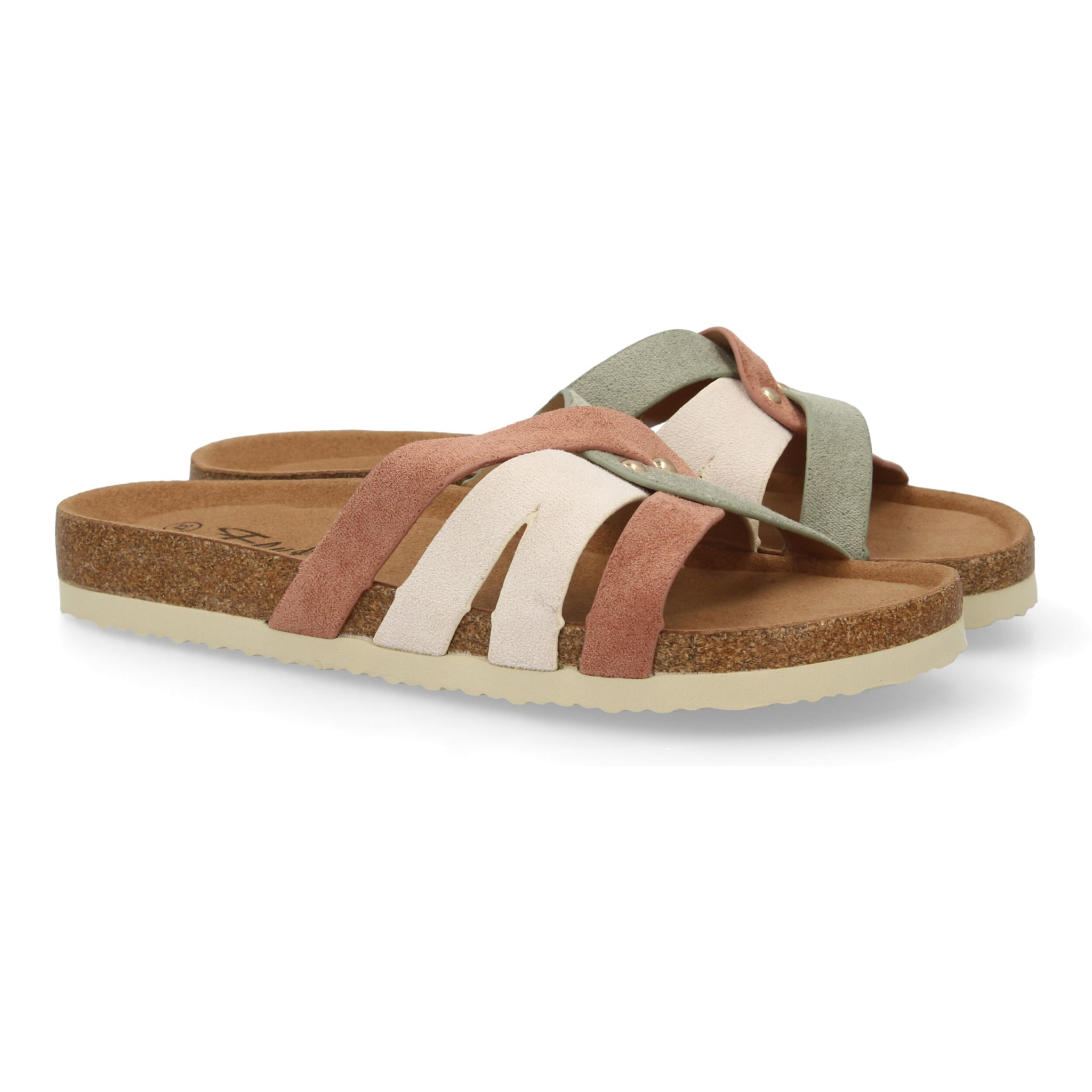 Sandalia plana mujer cómoda, diseño de tiras