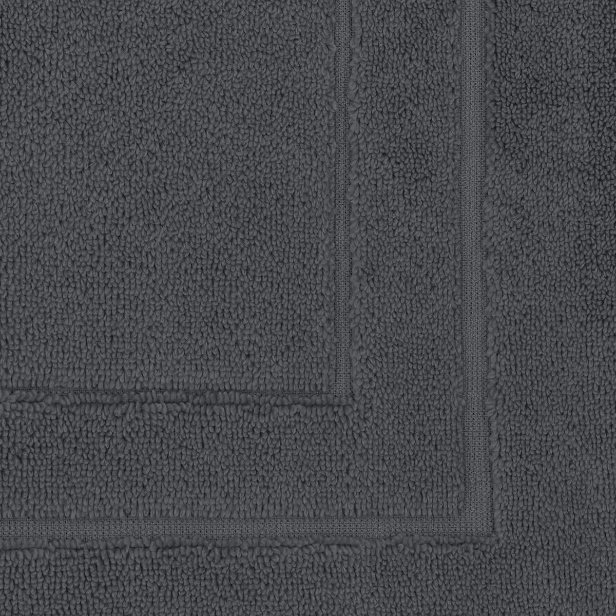 Tapis de bain pur coton 900 g/m² uni anthracite Elea carbone
