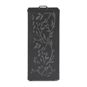 Réservoir à granules et pellets noir à motifs 45kg