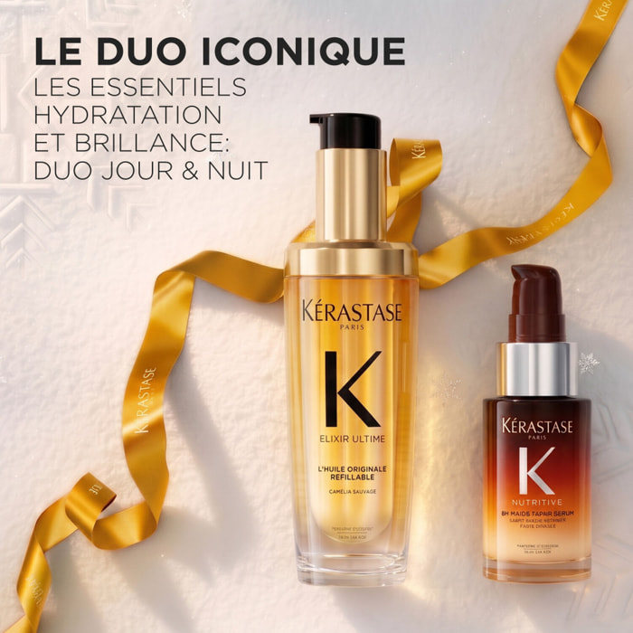 Elixir Ultime - Coffret Huile Elixir Ultime 75ml + Mini Sérum de Nuit 8h Nutritive 30ml