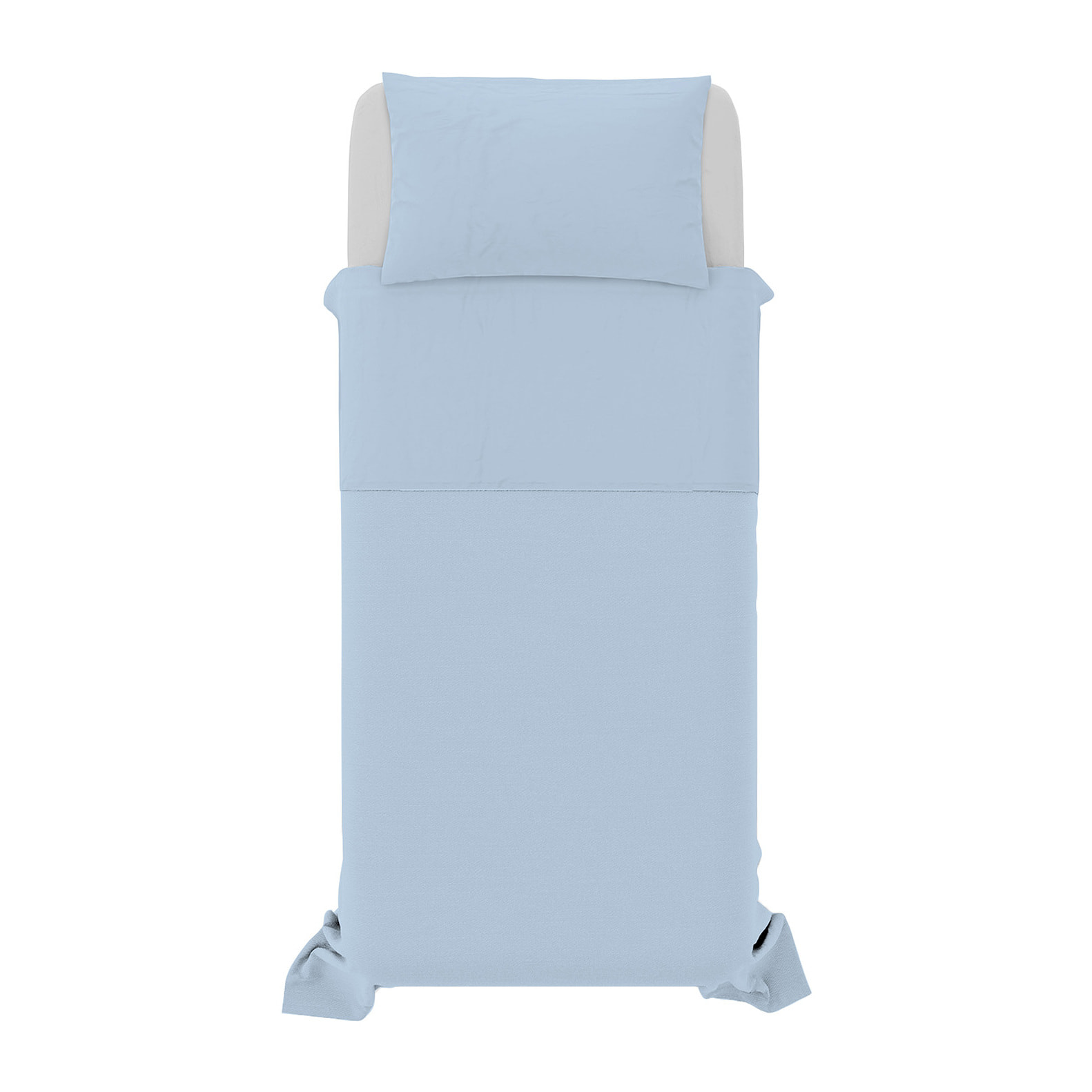 COMPLETO LETTO NATURAL COLOR, 100% COTONE - SINGOLO