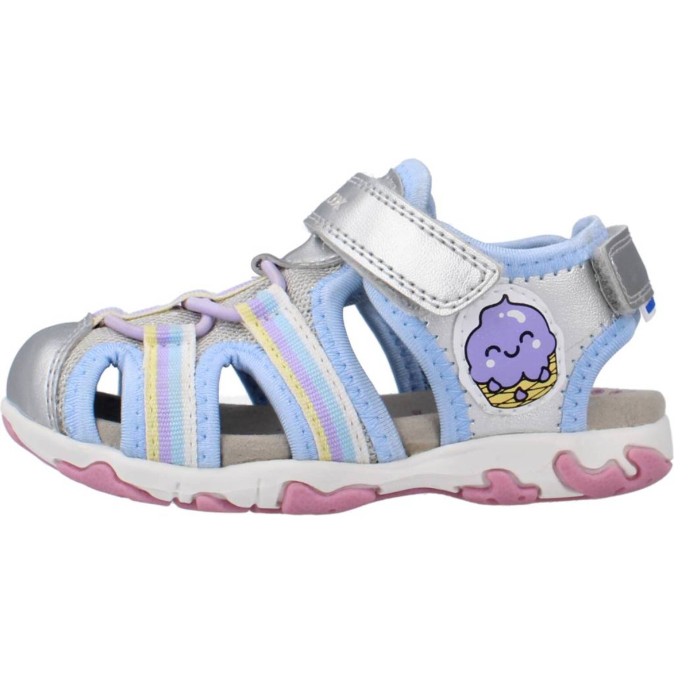Sandalias Niña de la marca GEOX  modelo B SANDAL FLAFFEE GIR GRIS