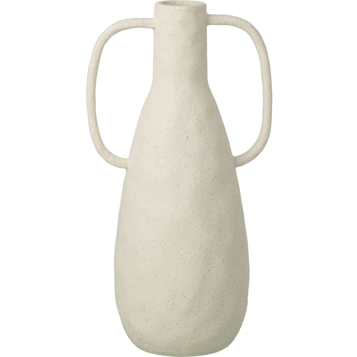 J-Line Vase Jodi - grès - blanc - large