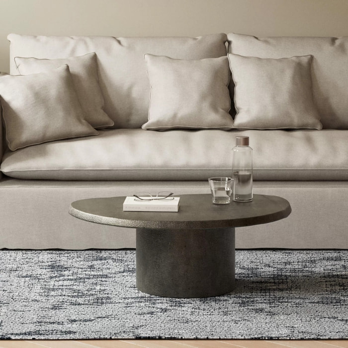 Table basse Bossy 69x56cm grise Kare Design