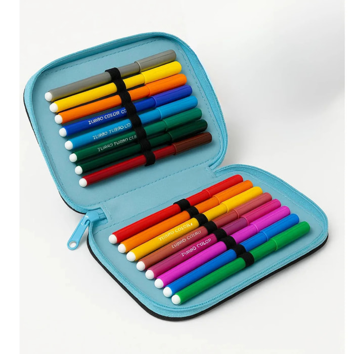 beSmart - ASTUCCIO TRIPLO 18+18 GIOTTO PREMIUM TAG COLOR