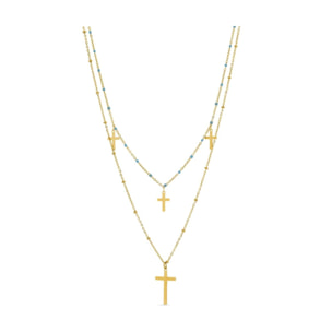 Collar Lux by Lux acabado oro 18k