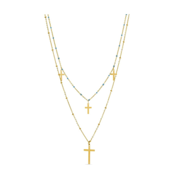 Collar Lux by Lux acabado oro 18k