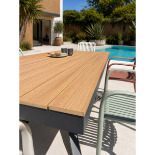 LAMU - Ensemble repas de jardin 6 places en alu