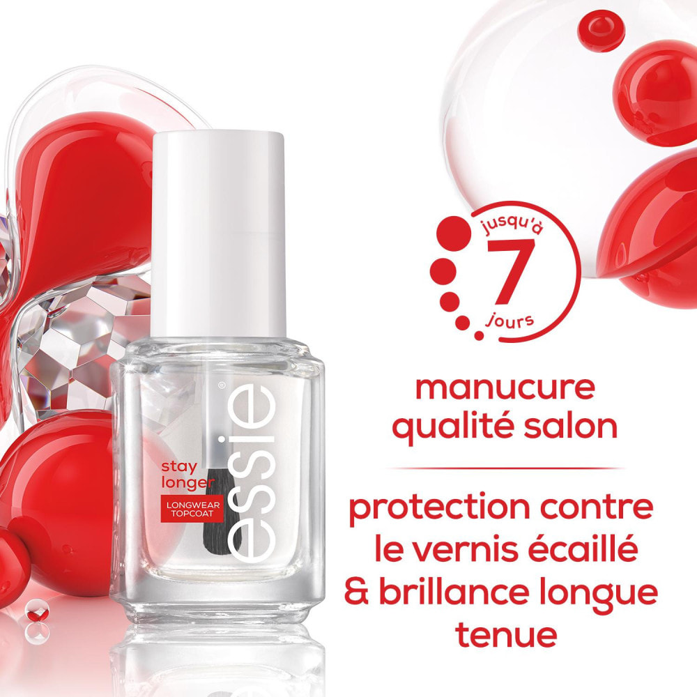 Essie Soin Top Coat Longue Tenue Transparent 13,5 ML