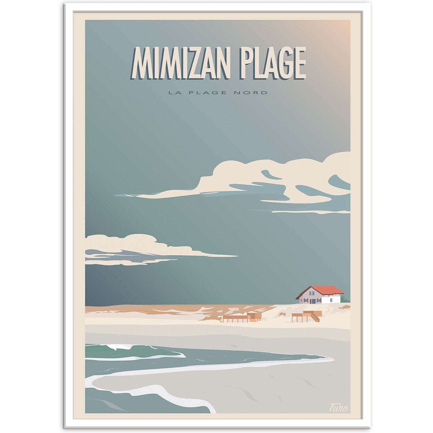 Affiche - Mimizan Plage - Turo Memories Studio