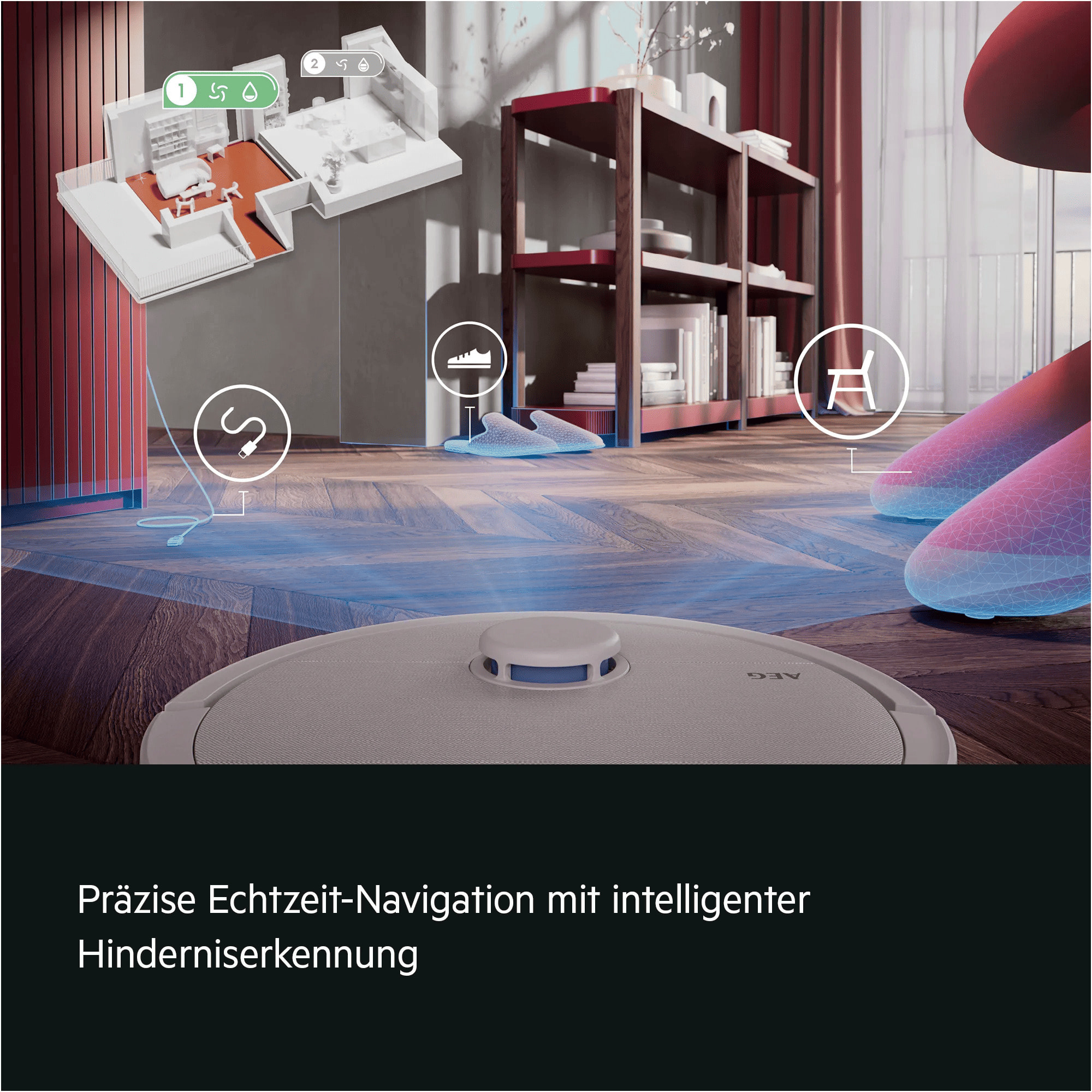 AEG Robot aspirador Serie 8000 Trilobite con 135 min de autonomía AR81UW3SW
