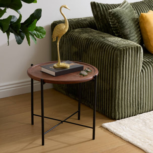 Table d'appoint Metsa marron 42,5x42,5x41cm