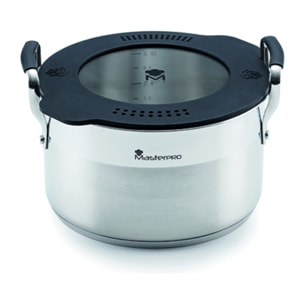 CACEROLA 20CM ACERO INOX IND C/TAPA SMART MP