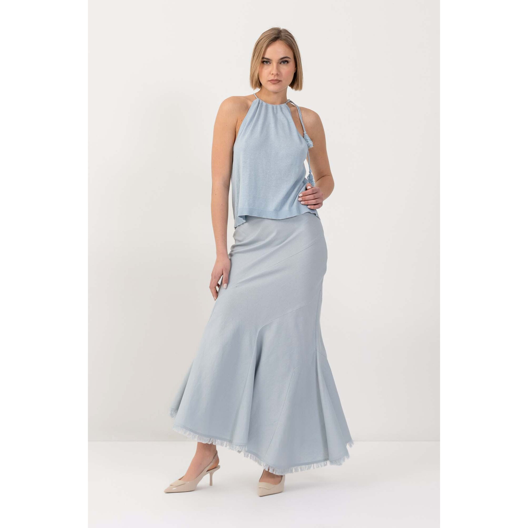 Kocca - Top in maglia con scollo all'americana Donna