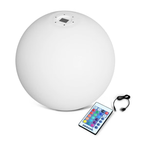 Boule LED 50cm - Sphère décorative lumineuse. 16 couleurs. Ø 50 cm