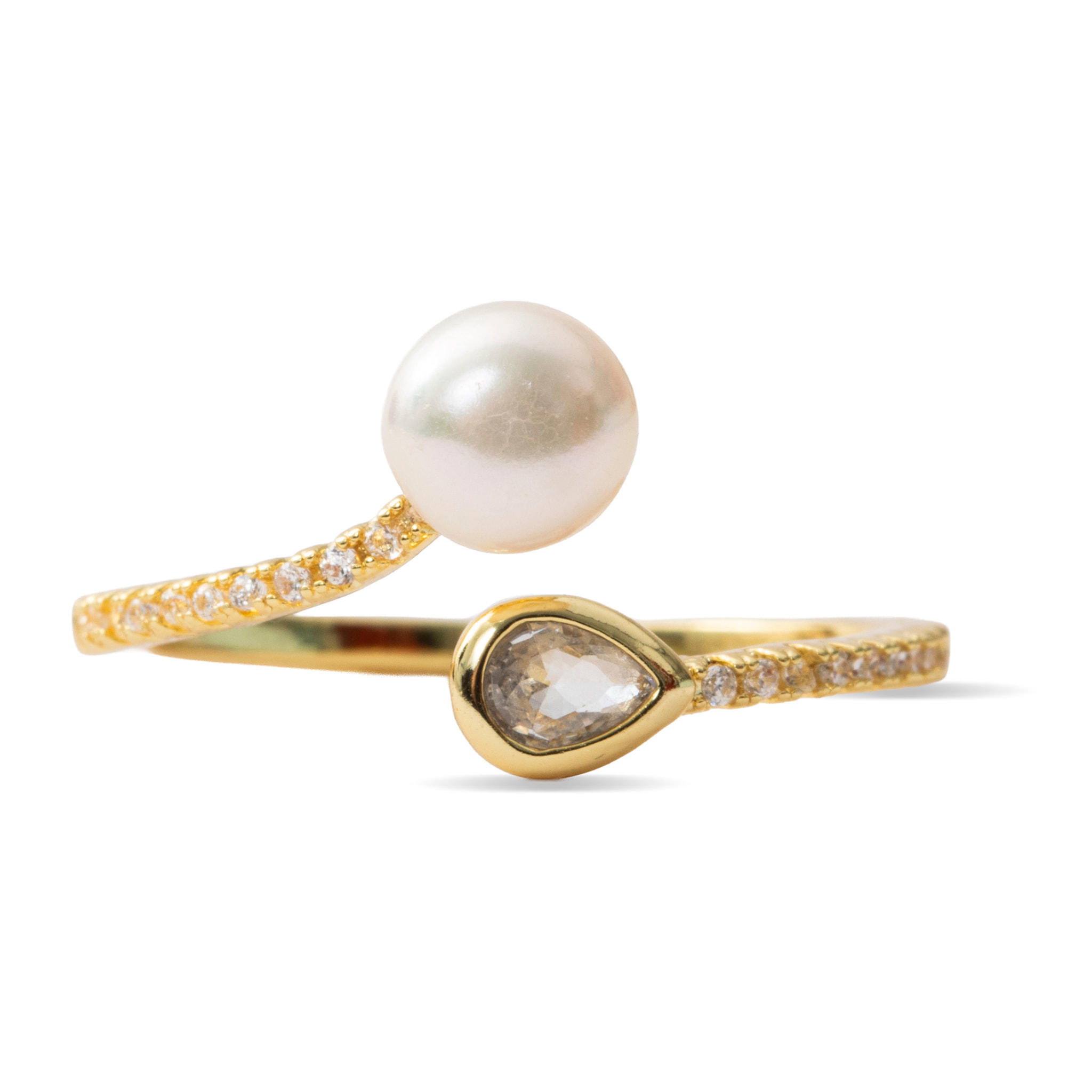Anillo Tian acabado oro amarillo 18k