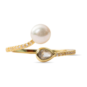 Anillo Tian acabado oro amarillo 18k