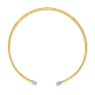 Collar Thaura acabado oro amarillo 18k