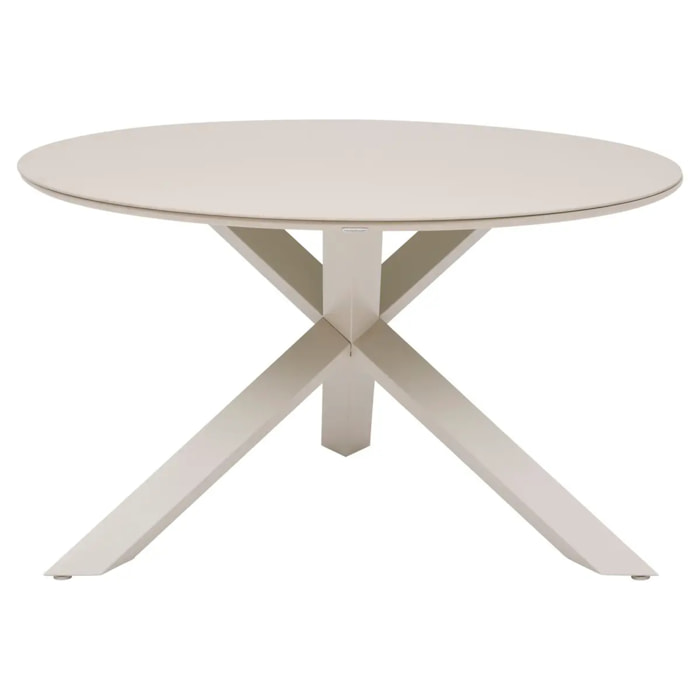 Table de jardin 6 places Oryon D130cm argile