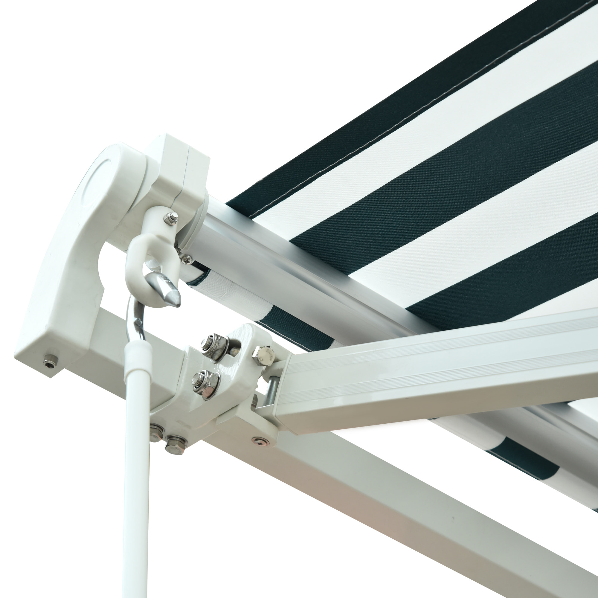 Toldo con áÂngulo Ajustable de Aluminio 2.95x2.5m Verde