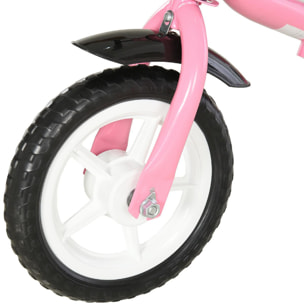 Draisienne enfant selle hauteur réglable acier rose