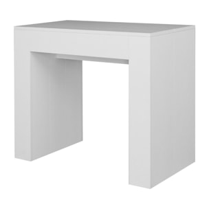 Console extensible 90x49/307 cm Extra Frêne Blanc rallonges internes