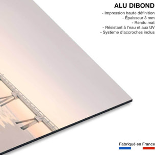 Tableau mer promenade sur l'eau  Tableau alu Dibond