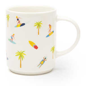 Set de 4 Mugs Excelsa – Honolulu, New Bone China Multicolore
