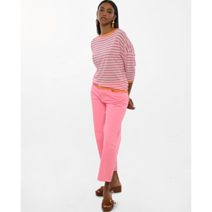 Pantaloni fluorescenti color carota