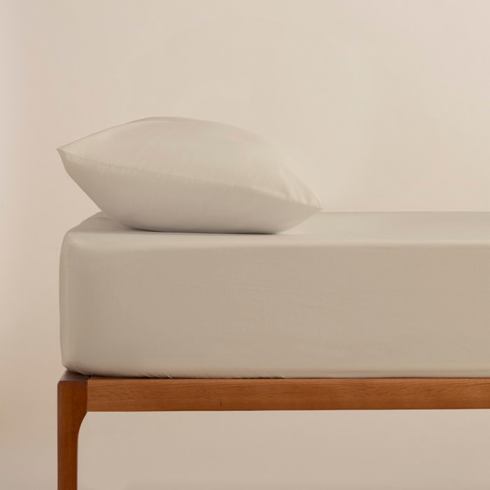 Drap housse réglable 100% algodón BEIGE