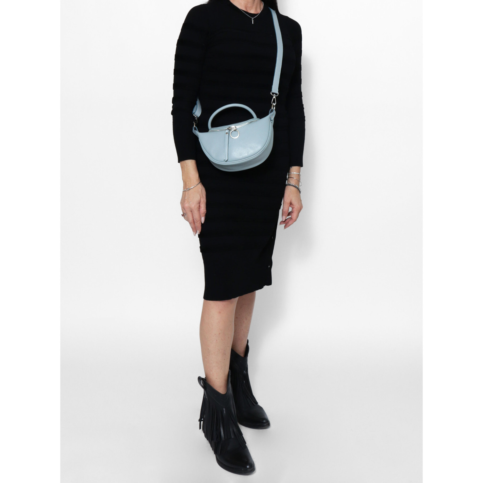 Borsa a mano Mae da donna In Vera pelle Made in Italy 26x13x8 cm